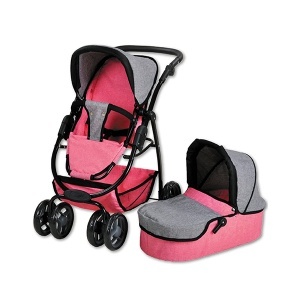 Kolica za lutke Coco Jeans Pink 55x43x81cm Knorr 90720
