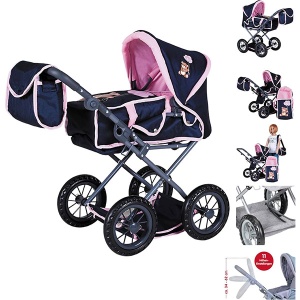 Kolica za lutku Ruby Navy Pink Knorr Toys 631351 - Img 2