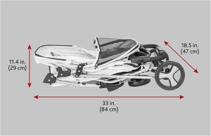 Kolica za transport buggy 47x100x80cm 46kg crna - Img 4