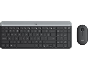 Komplet tastatura i miš MK470 grafitni Logitech bežični US raspored slim