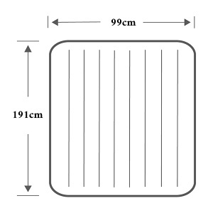 Krevet na naduvavanje Twin Dura-beam 99x191x36cm Intex 64157 - Img 2