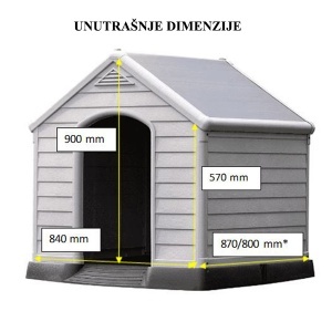 Kućica za pse 95x99x99cm Keter CU 221088 - Img 4