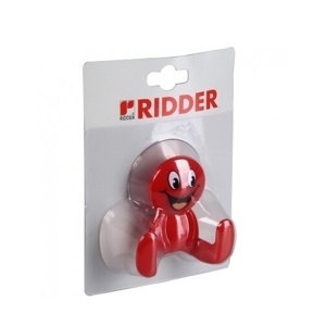 Kukica za peškir vakuumska Smajli crvena PVC Ridder 131040906 - Img 2