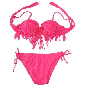 Kupaći kostim dvodelni roze 2677
