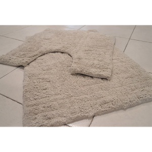 Kupatilski set 2u1 Quadro 50x70 i 50x50 siva 007-2