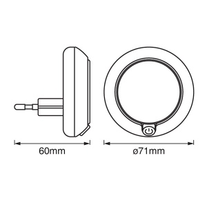 Led noćna lampa sa sumrak senzorom Ledvance 4058075266827 - Img 3