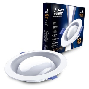 Led panel SATURN LUMUPO 3W-6500K ugradni okrugli 240lm Lumax 4582