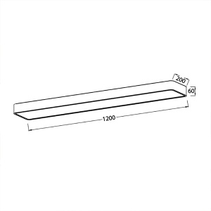 Led plafonjera 45W 120x20x6cm Braytron BH16-08281 - Img 2
