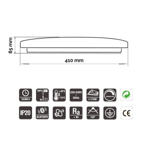 LED Plafonjera YL-CCT-010-24W RGB Bluetooth 200206 - Img 3