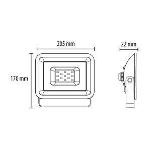 LED reflektor 50W Prosto LRF024EW-50W/BK - Img 3