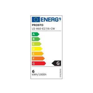 LED sijalica klasik hladno bela 6W Prosto LS-A60-E27/6-CW - Img 2