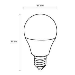 LED sijalica lopta hladno bela 5.5W O47911 - Img 2
