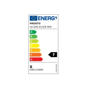 LED sijalica lopta toplo bela 8W Prosto LS-G45-E14/8-WW - Img 2