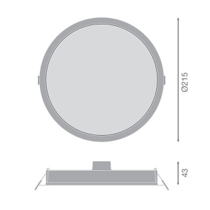 Led ugradna panel lampa 30W dnevna bela Ledvance 4058075703322 - Img 4