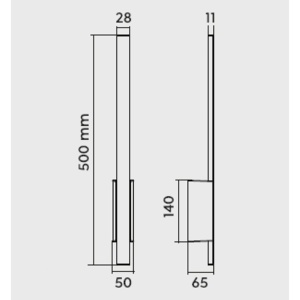 Led zidna lampa Tawa 7,5W 3000K Trio lighting 221460142 - Img 3