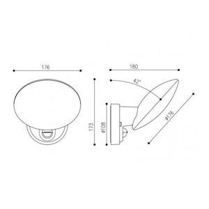Led zidna svetiljka BL7 12W 4000K senzor 05.0176 - Img 3