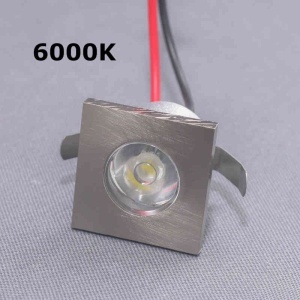 Led Zvezdano Nebo 1W 6000K Kvadrat Mat Hrom Aura 2016215