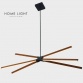 Luster Solea 24 40W 3000K crna/drvo 200888 - Img 3