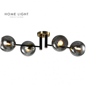 Luster Talia 35 4*E14 crna/bakar 200633
