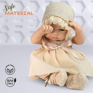 Lutka beba u svečanoj haljini 40cm 602098 - Img 4