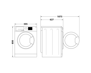 Mašina za pranje veša Whirlpool FFB 8469 BV EE inverter 8kg bela - Img 7