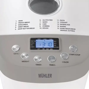 Mini pekara za hleb 850 W belo-siva Muhler MBM1509 - Img 2