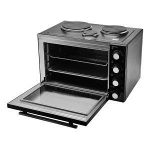 Mini rerna sa 3 ringle 48l crna Estia ES06-17262 - Img 3