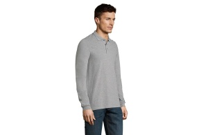 Muška polo majica sa dugim rukavima grey melange Winter Ii 3xl 311.353.74.3XL - Img 2