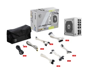 Napajanje MAG A850GL PCIE5 850W belo MSI 80 Plus Gold modularno - Img 5