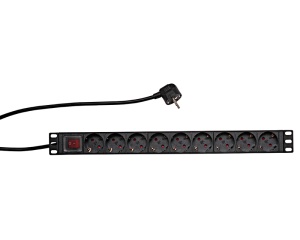 Napojna letva 19 inča Maxpro Line 9 šuko mesta 16A 1U rack