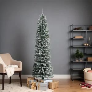 Novogodišnja jelka 210 cm snežna Pencil pine snowy Everlands 68.4022