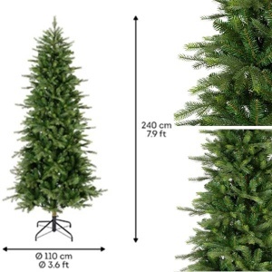 Novogodišnja jelka Grandis slim fir 240cm-110cm zelena 68.1447 - Img 2