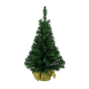 Novogodišnja Mini jelka sa busenom u juti 75cm 683326