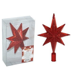 Novogodišnji ukrasi Vrh crveni, 20 cm 51-903000