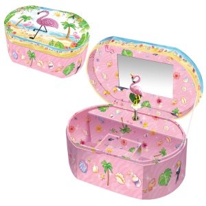 Ovalna muzička kutija za nakit Flamingo 1039790 - Img 1