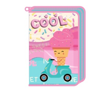 Pernica Prazna 1 Zip Octopus P1Ze2613 Cool 21,5x14,5x4cm roze tirkiz