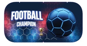 Pernica Prazna Ovalna Octopus Opc2615 Football Champion 22x11x5cm plava