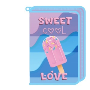Pernica Puna 1 Zip Octopus P1Zp2609F Sweet Love 13x19x3cm plava ljubičasta