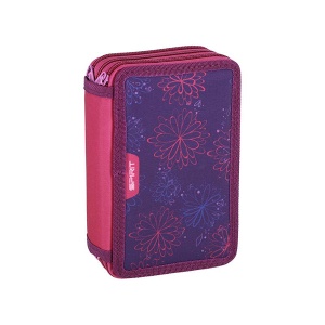Pernica puna Spirit ABS Flowers 3 zipa 28 delova 13x6x19,5cm