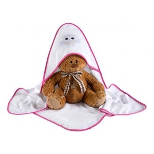 Peškir za bebe Night Birds pink Klups H237T