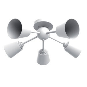Plafonjera Judy 5xE27 Bela Elmark 955JUDY5/WH