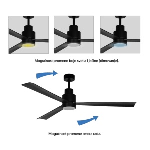 Plafonski ventilator sa LED svetlom 132cm PROSTO CFB036L-3/30 - Img 2