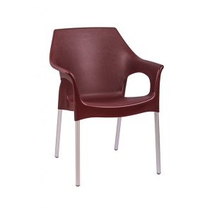 Plastična stolica Stella bordo 63176