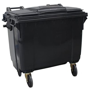Plastični kontejner 770l ravan poklopac crna 7021-7