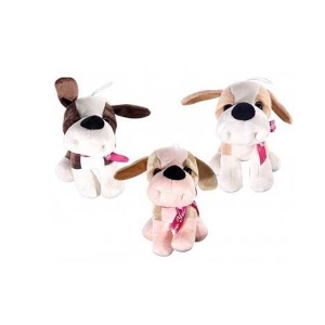 Plišani pas sa roze mašnom 20cm 36331
