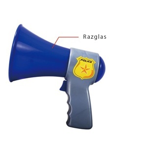 Policisjki razglas sa svetlom Thunder Strike 101267 - Img 2