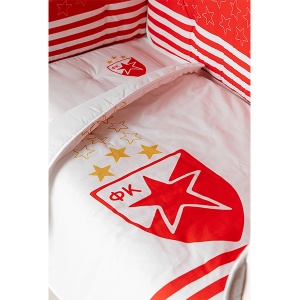 Posteljina sa ogradicom za bebe set Crvena Zvezda - Img 2