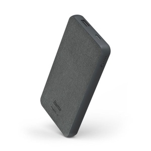 Power Bank Fabric 10 10000 MAh Sivi Hama 201658