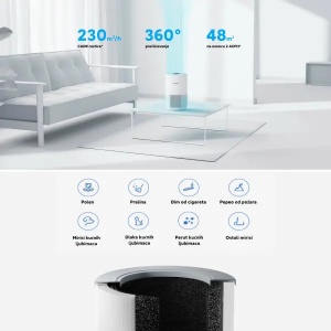 Prečišćivač vazduha Smart Air Purifier 4 Compact Xiaomi 6934177775345 - Img 2