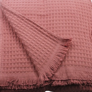 Prekrivač Soft Vafel 220x240 terakota 024561